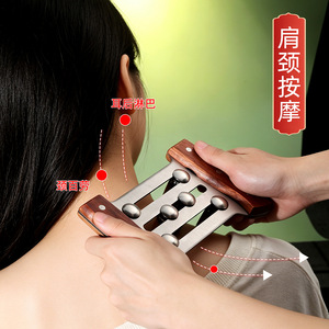 เครื่องนวดกดจุดโยคาน ทำจากไม้ หกง่าม สำหรับบรรเทาอาการเมื่อยล้าทั่วร่างกาย - Product Image 4