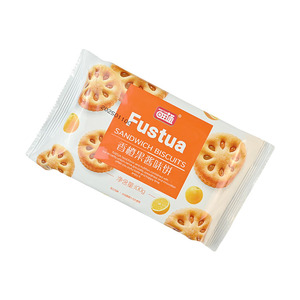 Biscuits sandwichs craquelins semi-durs à la saveur d'<span class=keywords><strong>orange</strong></span> confite 100g, goût sucré, haute qualité, collations pour le goûter, emballés en sachet - Product Image 2