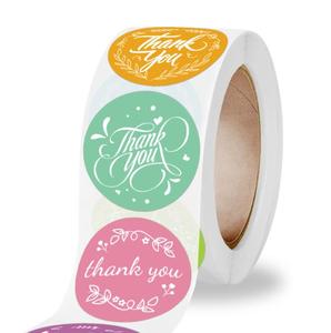 Custom Logo Printing <strong>Adhesive</strong> Round Label <strong>Stickers</strong> Waterproof <strong>Vinyl</strong> <strong>Sticker</strong> - Product Image 1