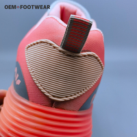 Chaussures de sport personnalisées pour hommes, fabriquées par des designers, en maille respirante et confortable, de couleur rose, pour la marche, la course et les activités sportives