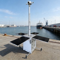 Torre de Seguridad Móvil con CCTV Solar de Múltiples Colores, Sistema de Cámara Personalizado para Estacionamiento
