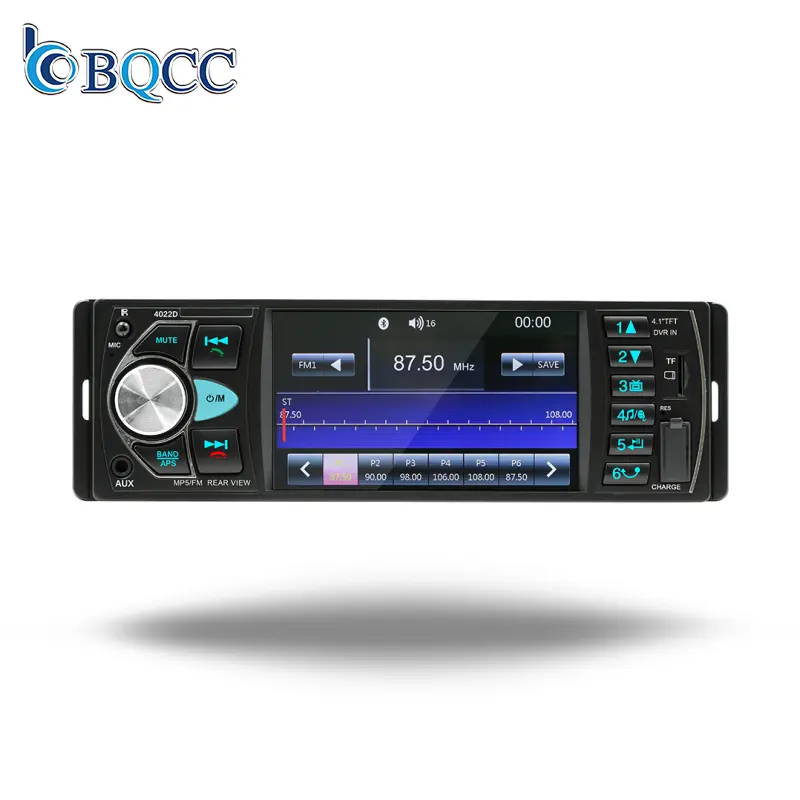 BQCC 1DIN 12V 4.1 pouces universel autoradio FM récepteur Aux USB téléphone charge miroir lien Automobile lecteur multimédia 4022D