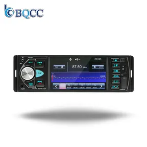 BQCC 1DIN 12V 4.1 인치 범용 자동차 라디오 FM 수신기 Aux USB 전화 충전 미러 링크 자동차 멀티미디어 플레이어 4022D