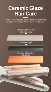 Nuevo Rizador de Pelo Profesional con Calentamiento Instantáneo PTC de 3 Barriles, Plancha de Pelo con Pantalla LCD de Temperatura para Todo Tipo de Cabello - Product Image 3