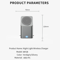 Chargeur de téléphone sans fil électrique 4-en-1 avec entrée Type-C, charge rapide 25W pour téléphone portable, montre connectée et écouteurs