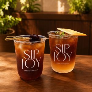 Vasos de Plástico PET Transparentes Personalizados al por Mayor para Té Helado, Café, Jugo, Bebidas Frías, Comida para Llevar, Empaque para Cafeterías y Restaurantes - Product Image 1