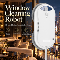 Nettoyeur de vitres automatique pour la maison, robot de nettoyage de vitres avec détection des bords et protection anti-chute