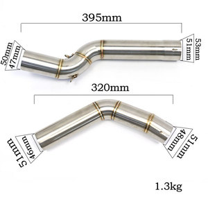 Tuyau de raccordement intermédiaire d'échappement pour moto, système d'échappement pour Honda CBR600RR <span class=keywords><strong>CBR</strong></span> 600RR <span class=keywords><strong>CBR</strong></span> <span class=keywords><strong>600</strong></span> RR 2005-2017 <span class=keywords><strong>2018</strong></span> Slip-on - Product Image 2