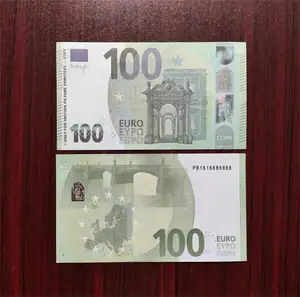 100ピース/パック卸売ユーロとドルの無効な結婚式の映画ドラマコイン小道具お金