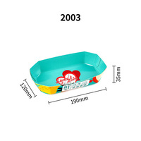 Plateau de présentation pour fruits frais (cerises et fraises) avec design personnalisable, capacité 0,5 kg, boîte de découpe de fruits en forme de bateau