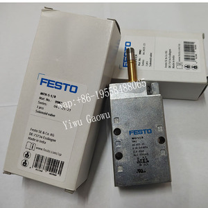 Válvula Solenoide Industrial Original Festos MFH-3-1/8 7802 Serie MFH, 500 l/min, 1.5-8 bar, Retorno por Resorte Mecánico - Product Image 1