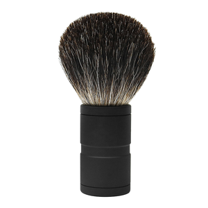 Brosse à raser pour homme de qualité supérieure avec logo personnalisé, poils synthétiques en nylon, manche en métal, pour le soin de la barbe - Product Image 1