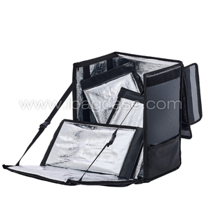 <span class=keywords><strong>Sac</strong></span> à <span class=keywords><strong>dos</strong></span> thermique de restauration de pizza isolé en usine - Product Image 3