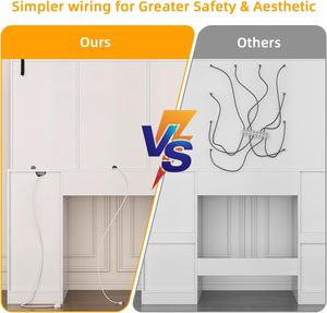 Tùy ChỉNh Nóng bán đồ nội thất bằng gỗ hiện đại <span class=keywords><strong>melamine</strong></span> Bảng trang điểm Vanity bàn trang điểm với gương cho đồ nội thất phòng ngủ - Product Image 4