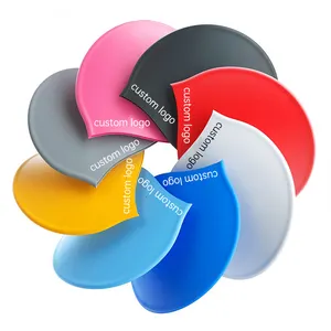 저렴한 사용자 정의 로고 인쇄 적절한 원활한 모자 사용자 정의 수영 실리콘 수영 모자 로고 인쇄 적절한 원활한 모자