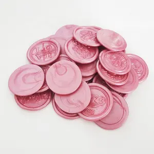 Custom 3d Wax Seal Sticker For Decoration And Wedding Self Adhesive Sealing Wax Stickers Double Side 3m