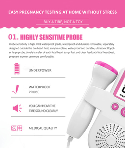 Moniteur de fréquence cardiaque fœtale <span class=keywords><strong>pas</strong></span> <span class=keywords><strong>cher</strong></span> en gros, <span class=keywords><strong>Doppler</strong></span> fœtal rechargeable, appareil de contrôle du rythme cardiaque du bébé, moniteur fœtal <span class=keywords><strong>Doppler</strong></span> - Product Image 6