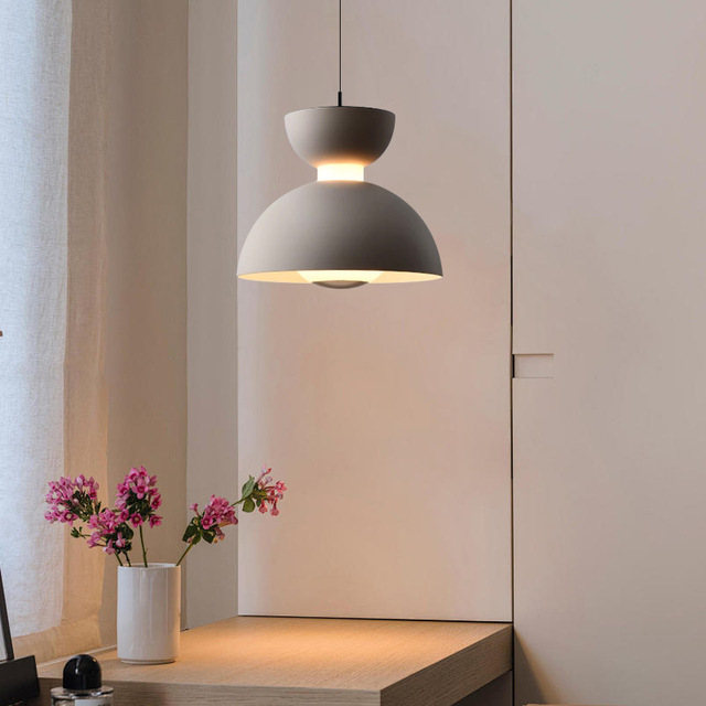 2026 Minimalist Skin Color Pendant Lamp Nordic Light Room Coffee Shop bar Desk Lamp Cream Style Bedroom Bedside Lamp