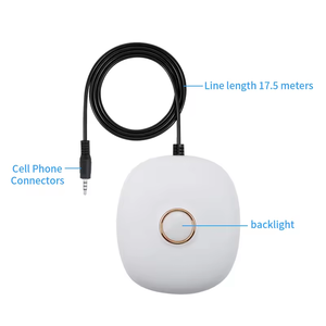 Có thể sạc lại pin rung Kép Đồng hồ báo thức LED hiển thị thời gian 3.5 mét jack Head điện thoại cuộc gọi đến nhắc nhở đồng hồ - Product Image 3