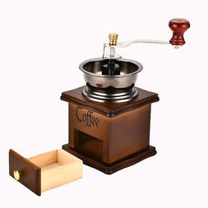 Molinillo de Café Manual Clásico de Madera Antiguo Royaltop, Portátil, para Café de Goteo y Prensa Francesa, con Muela de Cerámica - Product Image 4