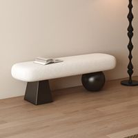 Banco de Metal Minimalista de Estilo Francés para el Salón, Banco Largo para Cambiar Zapatos, Taburete Bajo, Muebles para el Salón