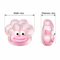 Nouveauté 2026 : Jouet Squishy Patte de Chat Translucide à Grande Bouche, Breloque Anti-Stress Souple pour Enfants