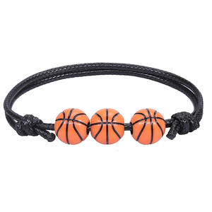Sports Jewelry Wax Rope Thread Woven Braided Softball Basketball Tennis Soccer Handmade Knots Friendship <b>Bracelet</b> for Women <b>Men</b> - Product Image 5