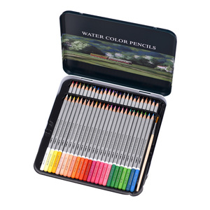 Ensemble de crayons de couleur solubles dans l'eau Bonvada, crayons aquarellables avec mine HB, forme hexagonale, triangulaire, ronde, pour peinture, stylo pinceau - Product Image 2