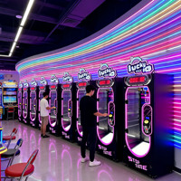 MAKER Lucky 10 secondes Machine à prix coupé aux ciseaux Machine à jeu de coupe de prix d'arcade à pièces pour les centres commerciaux Vente