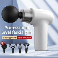 Pistolet à fascia musculaire des tissus profonds Outil de massage portable électrique portable pour l'utilisation du corps Port C chargeant 6 vitesses avec 4 têtes de massage