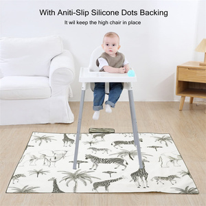 Tapete Antiderrames para Debajo de la Silla Alta, Impermeable, Portátil, para Piso y Picnic - Product Image 4