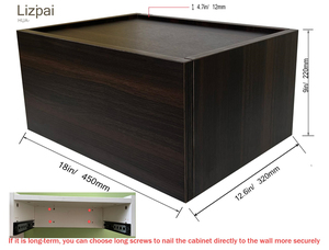 <span class=keywords><strong>Mesa</strong></span> de Noche Decorativa con Compartimento Oculto, Cajón Escondido, <span class=keywords><strong>Mesa</strong></span> de Noche Flotante Montada en la Pared para Herramientas - Product Image 3