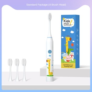<span class=keywords><strong>Brosse</strong></span> à dents électrique sonique personnalisée <span class=keywords><strong>pour</strong></span> enfants, soins dentaires, tête de <span class=keywords><strong>brosse</strong></span> de rechange, étanche IPX7, USB, nylon - Product Image 3