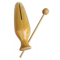 Premium Orff Instrument Wood Block, Wooden Percussion Fish-Shaped Wood Clapper, Kindergarten Early Education Use