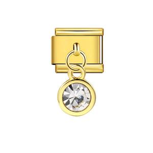 Accesorios DIY: Pulsera de Acero Inoxidable con Dijes Modulares Italianos Hechos a Mano, Elásticos, Esmaltados, con Piedra de Nacimiento, Venta al por Mayor - Product Image 6