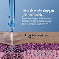 Appareil de peeling à jet d'oxygène sans aiguille, machine de mésothérapie à haute pression pour l'hydratation et le blanchiment de la peau