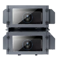 Boîtier thermostatique étanche pour projecteur extérieur HDXMT XMT-HW80 avec système de refroidissement intégré, montage mural, noir