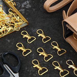 Hotop Mousquetons pivotants, crochets de fixation pour lanières, crochets de porte-clés, fermoirs mousquetons métalliques avec anneaux en D pour porte-clés, sacs à main et accessoires de quincaillerie - Product Image 4