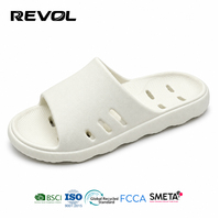 REVOL Chaussons de bain unisexes en EVA à séchage rapide avec trous de drainage antidérapants et semelle souple, sandales de douche
