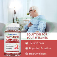 Ausreson Cristaux de capsaïcine pure Gommes Extrait de capsaïcine Supplément de soins de santé Capsaïcine Gommes au poivre de Cayenne