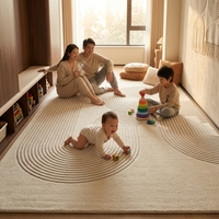 Tapis de luxe grande surface pour la décoration intérieure, motif polyester, tissé à la machine, à poils coupés, pour salon et chambre à coucher