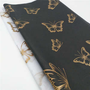 Luxury Custom Printed Gold Logo Packaging Tissue Wrapping <strong>Paper</strong> - Product Image 1