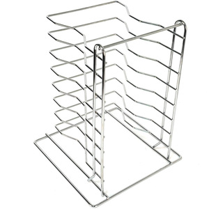 Rejilla de acero inoxidable de varias capas para pizza, para secar platos y tazones en la cocina, tamaño L, forma cuadrada - Product Image 2
