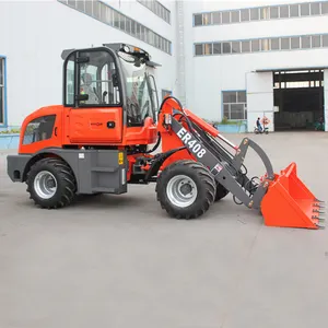 EVERUN 0.8ton ER408 garden construction machinery mini small compact wheel container side loader for sale
