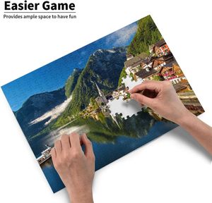 Jeu de <span class=keywords><strong>puzzle</strong></span> personnalisé anti-stress, thème fleurs imprimées, entraînement à la mémoire, 1000 pièces, en papier certifié, boîte cadeau pour adulte - Product Image 3
