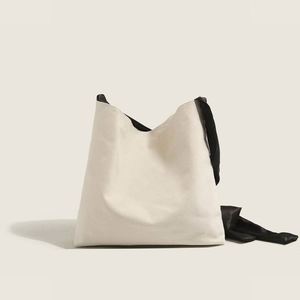 Lilalila Fashion Design Bow Hobo Casual Cute Girl Teenage Ladies Shopping Canvas Tote <b>Bag</b> - Product Image 3