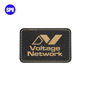 Patch en similicuir laserable rectangulaire <span class=keywords><strong>de</strong></span> 3 1/2 po x 2 1/2 po avec adhésif - Product Image 3