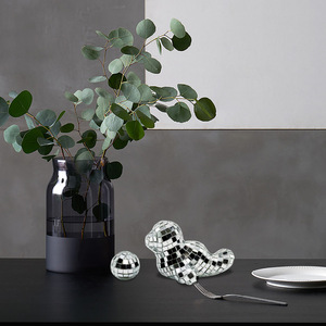 Factory <strong>Wholesale</strong> 3cm Eco-friendly Glass Silver Disco Mirror <strong>Christmas</strong> Seal Animal <strong>Ornament</strong> Home Decoration - Product Image 1