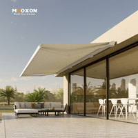 Auvent rétractable extérieur en aluminium, pavillon électrique imperméable, ombrage motorisé pour restaurant, patio