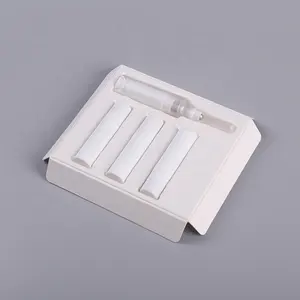 Cosmetic Bagasse Packaging Recycled Material Packaging Molded Pulp White Tray